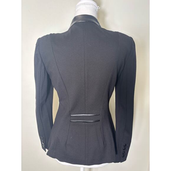 White House Black Market Black Mini Skirt and Jacket Set Sz 4 - Picture 4 of 4